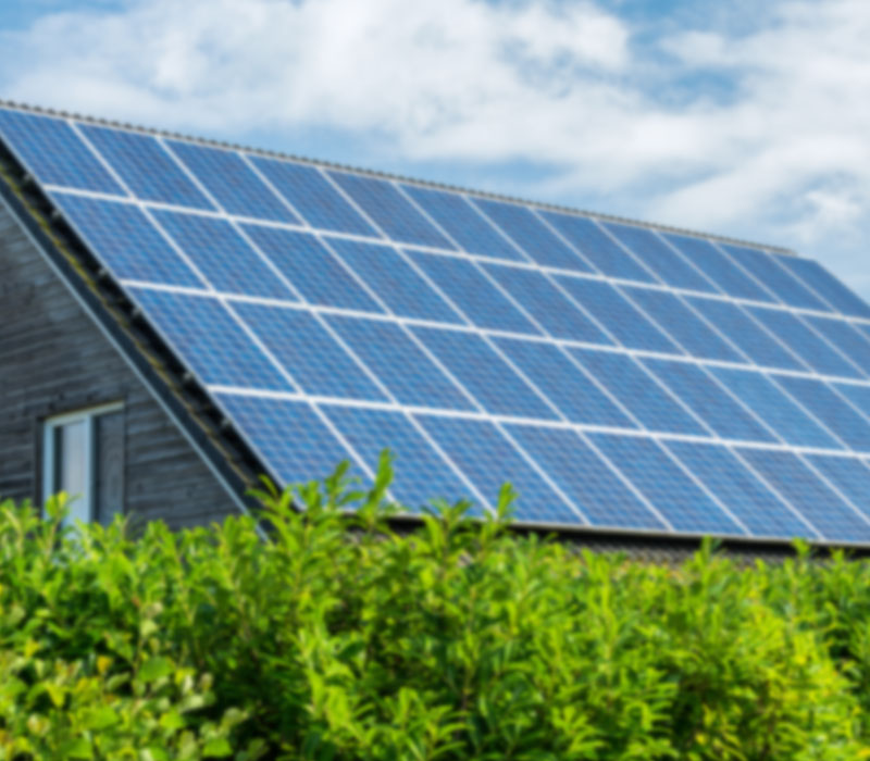 Photovoltaikanlagen auf einem Dach